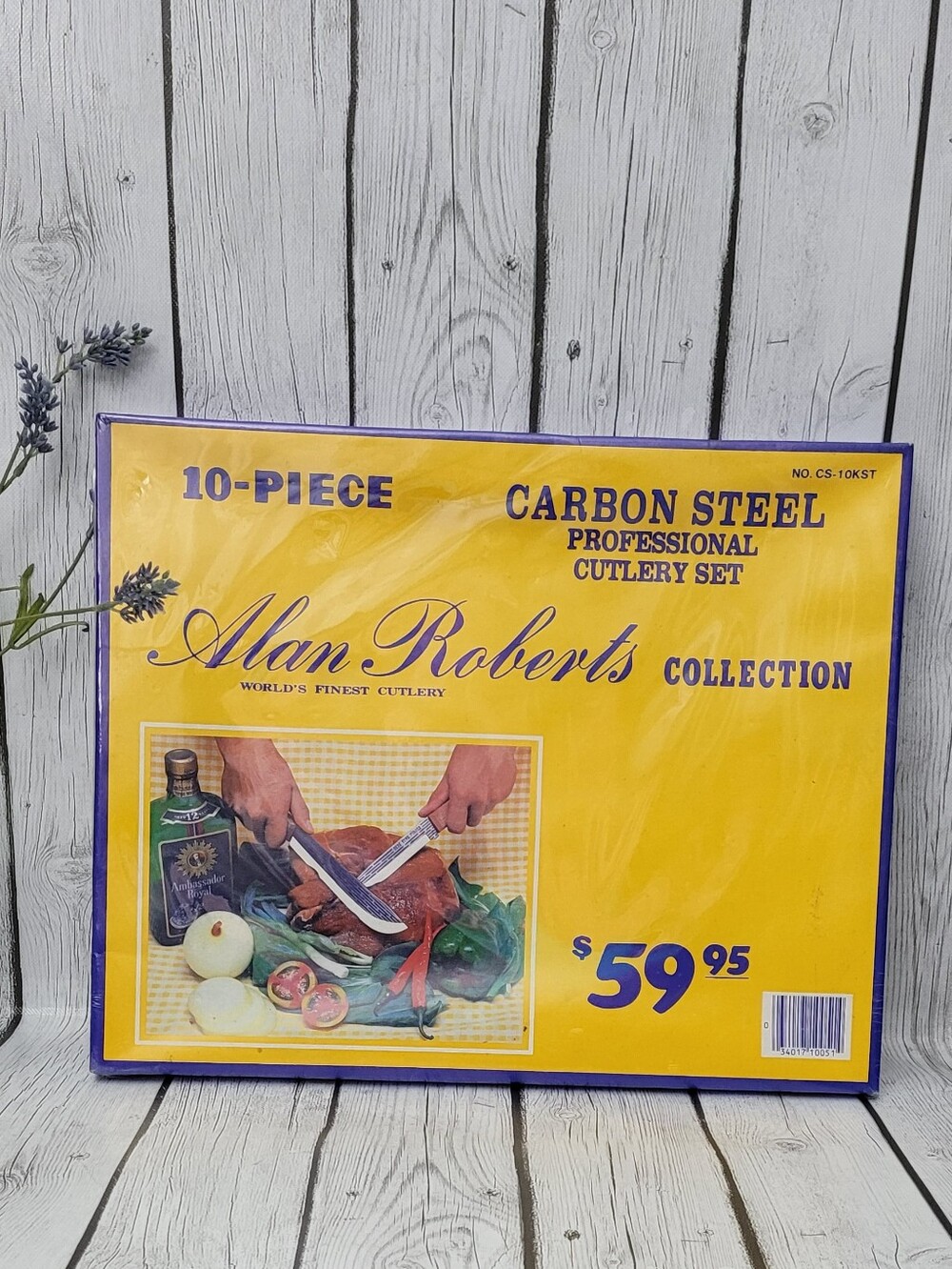 Vintage Alan Roberts 10-Piece Carbon Steel Professional Cutlery Set